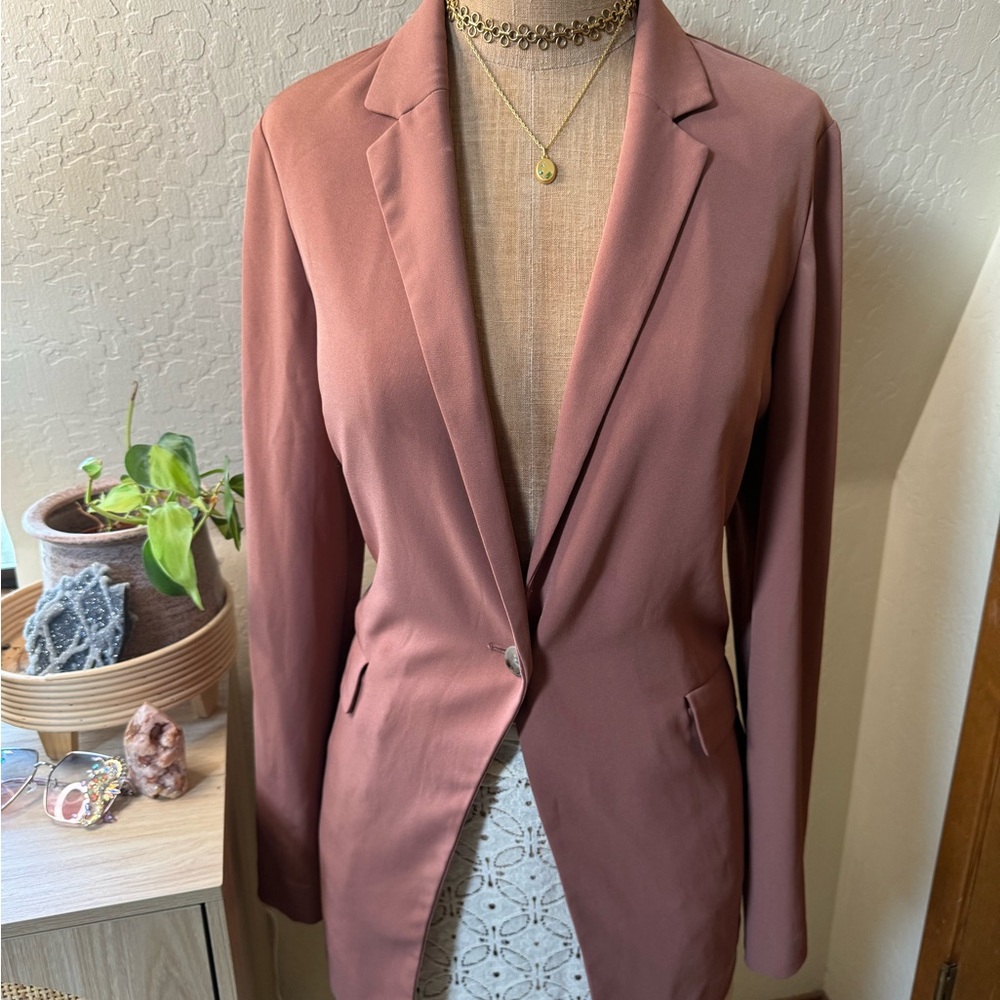 Uniqlo Drape Long Jacket, Blazer